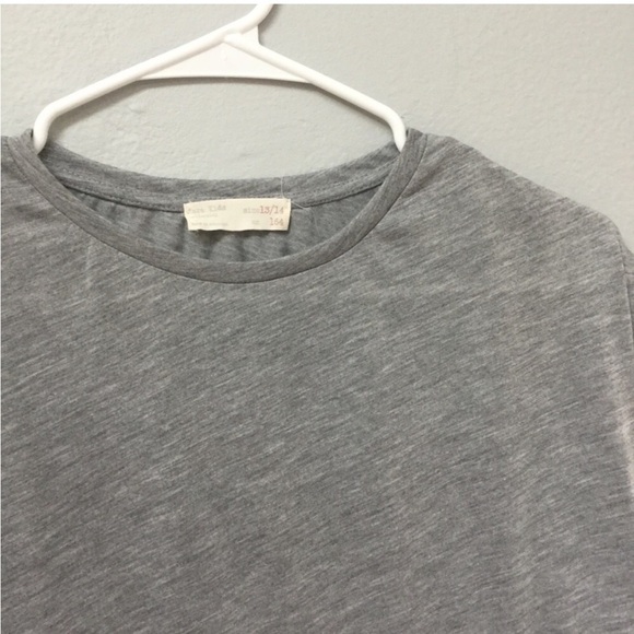 Zara Girls Gray Crop Top Size 13/14 - Picture 3 of 4
